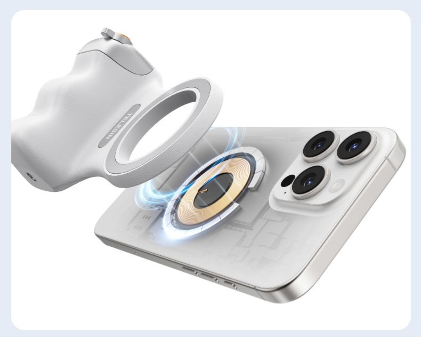FotoPucken - MagSafe Kameragrepp med Stabilisering