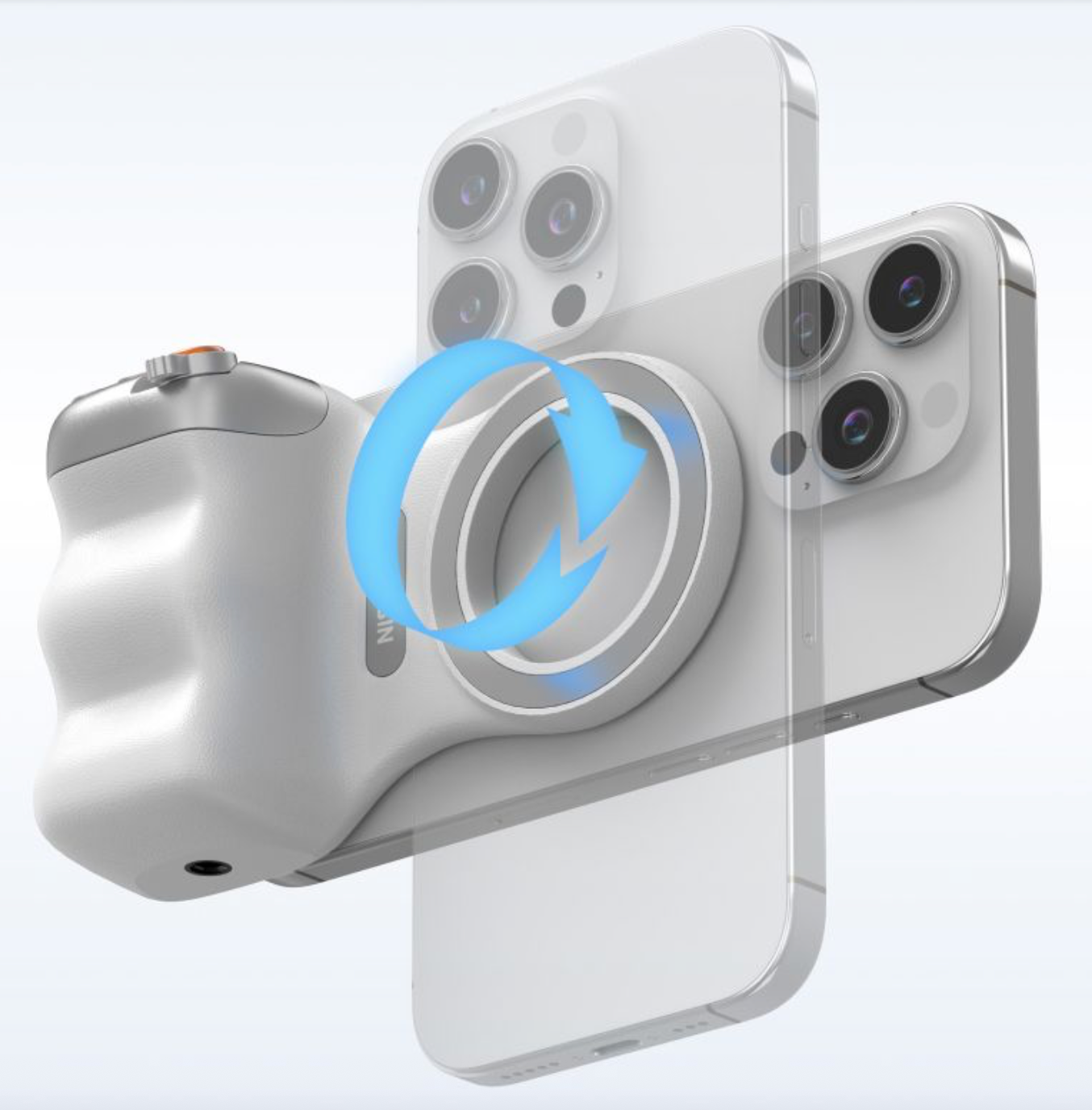 FotoPucken - MagSafe Kameragrepp med Stabilisering