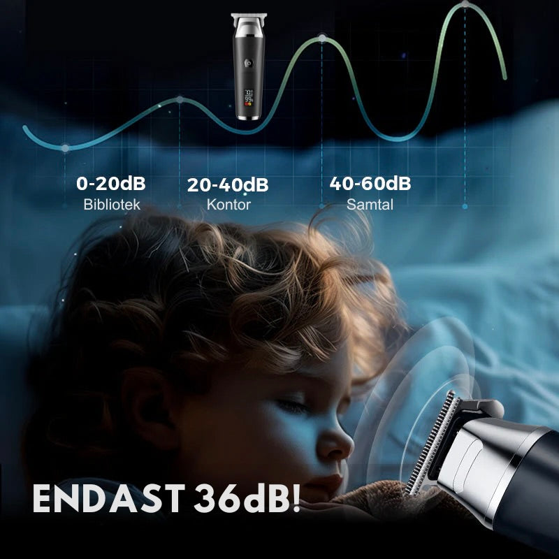 TrimSafe Pro™️ - LCD-skärm Professionell Elektrisk Hårklippare